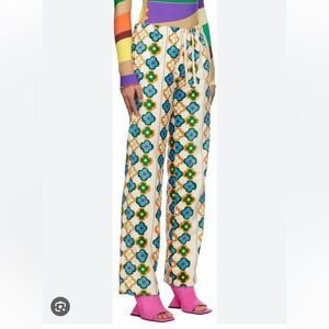 SIEDRÉS Multicolor Floral Brown Lounge Pants
